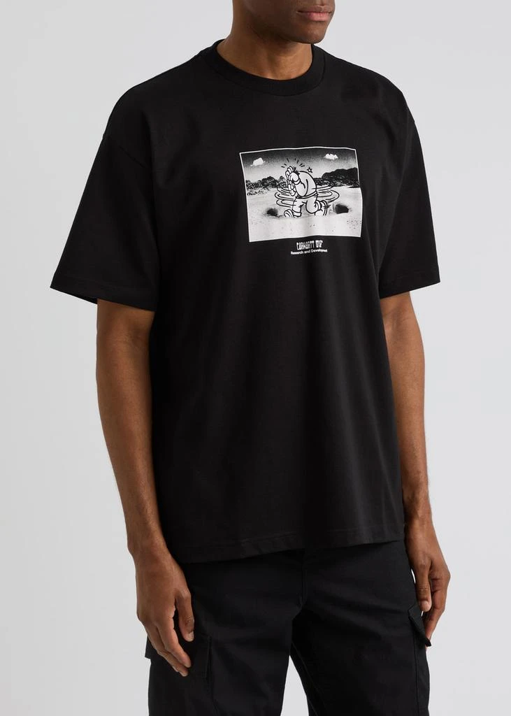 商品Carhartt WIP|Think Tank printed cotton T-shirt ,价格¥537,第2张图片详细描述