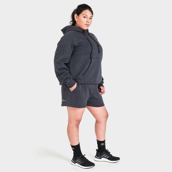 商品Adidas|Women's adidas New Sportswear Logo Fleece Shorts (Plus Size),价格¥296,第4张图片详细描述