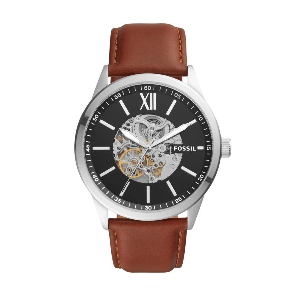 商品Fossil|Men's Flynn Automatic, Stainless Steel Watch,价格¥1009,第1张图片