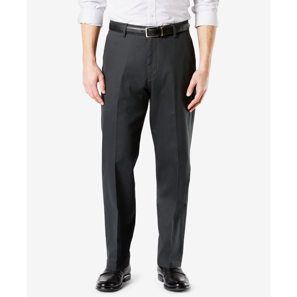 商品Dockers|Men's Signature Lux Cotton Relaxed Fit Creased Stretch Khaki Pants,价格¥460,第1张图片