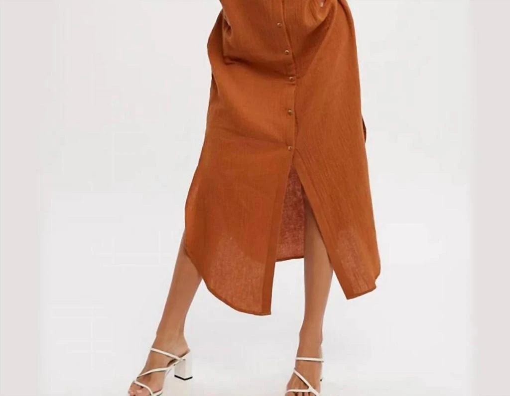 商品BluIvy|Bluivy - Button Up Maxi Shirt Dress,价格¥390,第1张图片