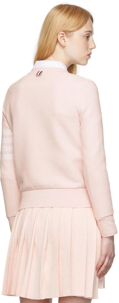 商品Thom Browne|Pink Ottoman 4-Bar Sweatshirt,价格¥3781,第3张图片详细描述