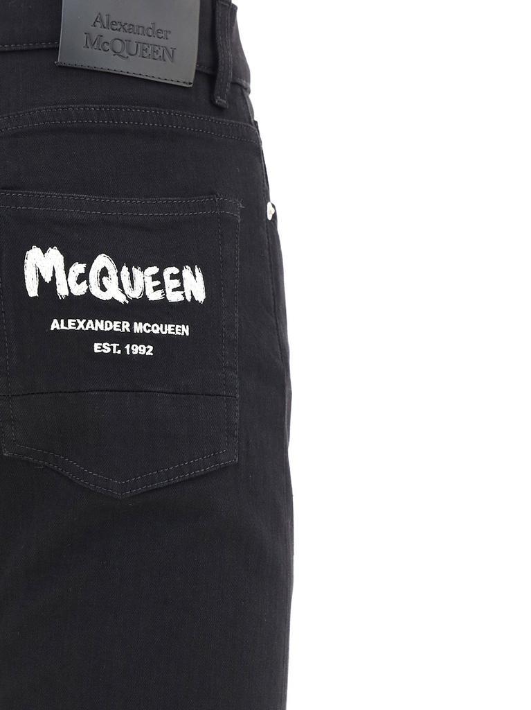 商品Alexander McQueen|Alexander Mcqueen Men's  Black Other Materials Jeans,价格¥3270,第4张图片详细描述