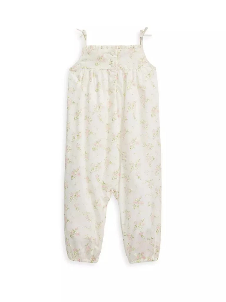 商品Ralph Lauren|Baby Girl's Cotton Batiste Overalls & Bucket Hat Set,价格¥414,第2张图片详细描述