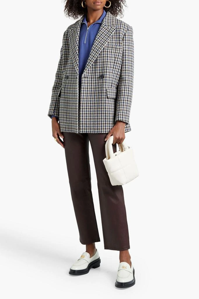 商品Maje|Golda double-breasted herringbone wool-blend tweed coat,价格¥2216,第4张图片详细描述