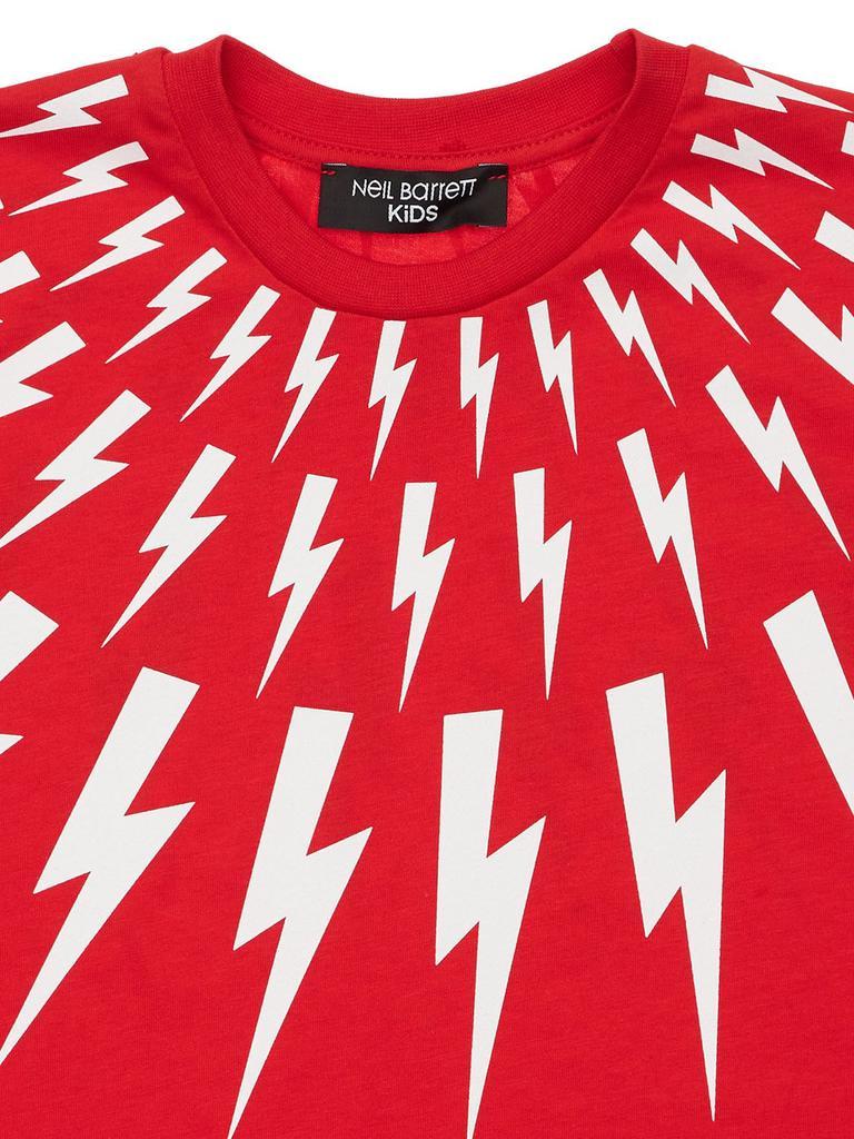 商品Neil Barrett|Thunder Print Cotton Jersey T-shirt,价格¥504,第3张图片详细描述