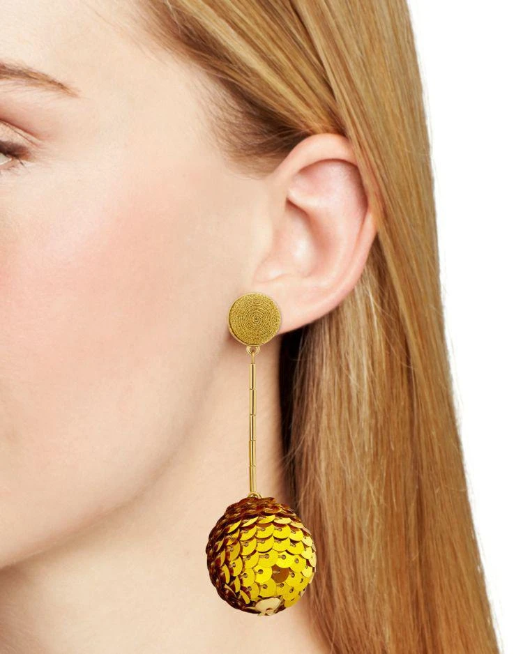 商品BAUBLEBAR|Sequin Ball Drop Earrings,价格¥56,第2张图片详细描述