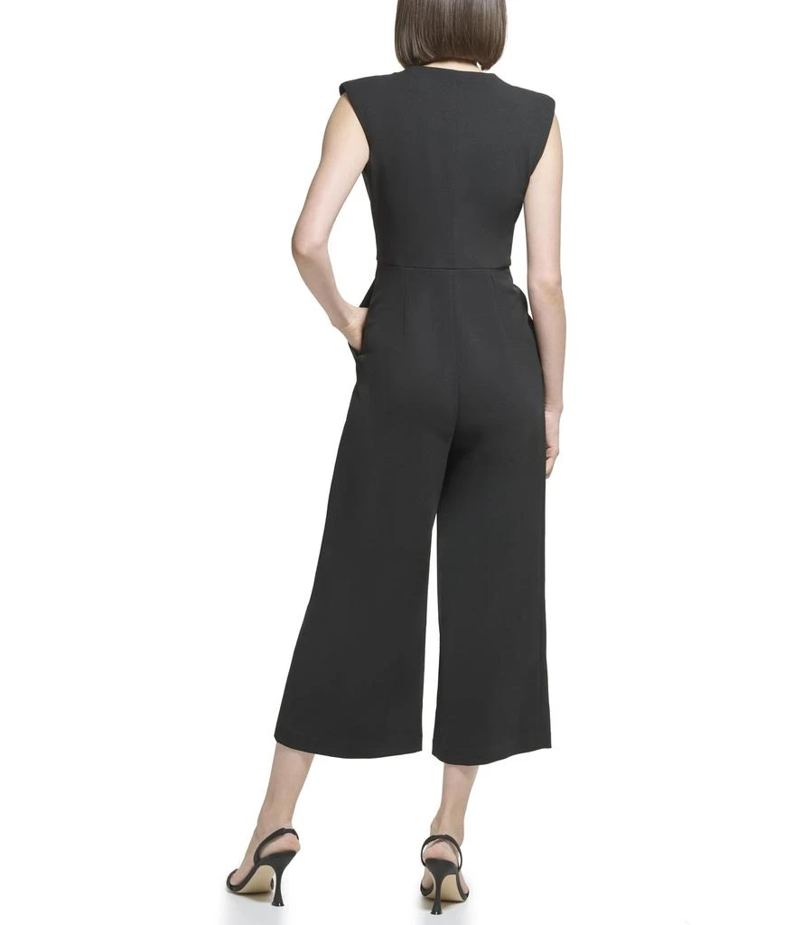 商品Calvin Klein|Scuba Crepe Jumpsuit with Zipper,价格¥1027,第2张图片详细描述