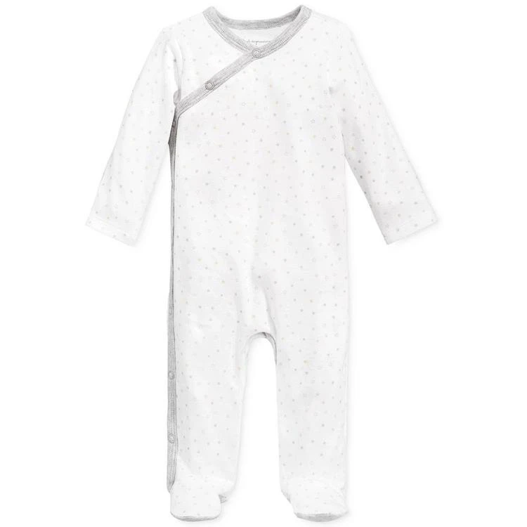 商品First Impressions|1-Pc. Star-Print Footed Coverall, Baby Boys & Girls, Created for Macy's,价格¥195,第1张图片