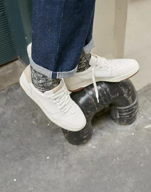 Court Sneakers in Colorblock Leather and Suede商品第4张图片规格展示