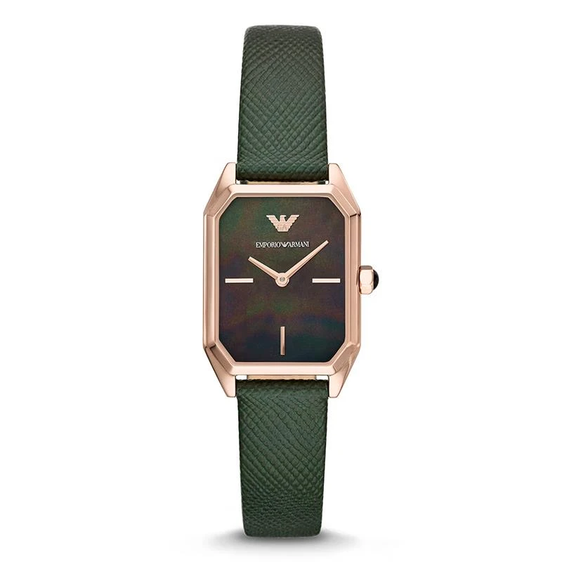 商品[国内直发] Emporio Armani|阿玛尼手表女 时尚复古简约气质轻奢小众小绿表AR11149,价格¥940,第1张图片