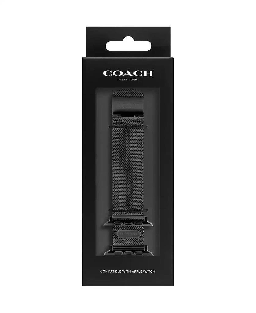 商品Coach|Black Stainless Steel Mesh Bracelet for Apple Watch® 42/44/45mm,价格¥718,第3张图片详细描述