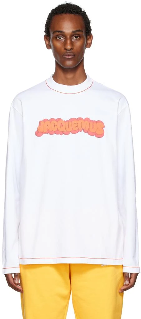 商品Jacquemus|White Le Papier 'Le T-Shirt Pate À Modeler' Long Sleeve T-Shirt,价格¥809,第1张图片