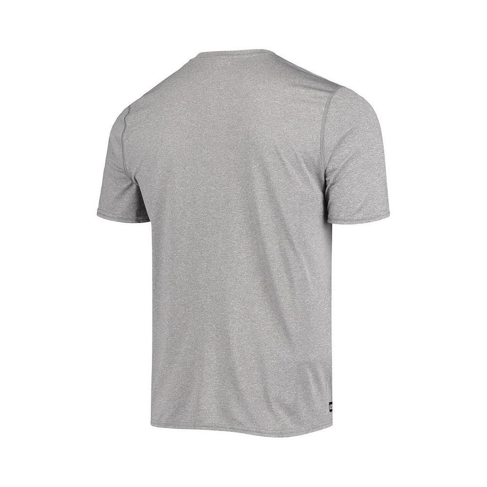 商品New Era|Men's Heathered Gray New Orleans Saints Combine Authentic Game On T-shirt,价格¥225,第4张图片详细描述