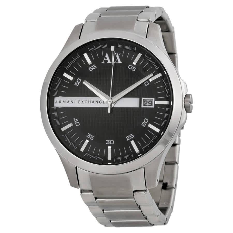 Armani Exchange Black Dial Stainless Steel Mens Watch AX2103商品第1张图片规格展示