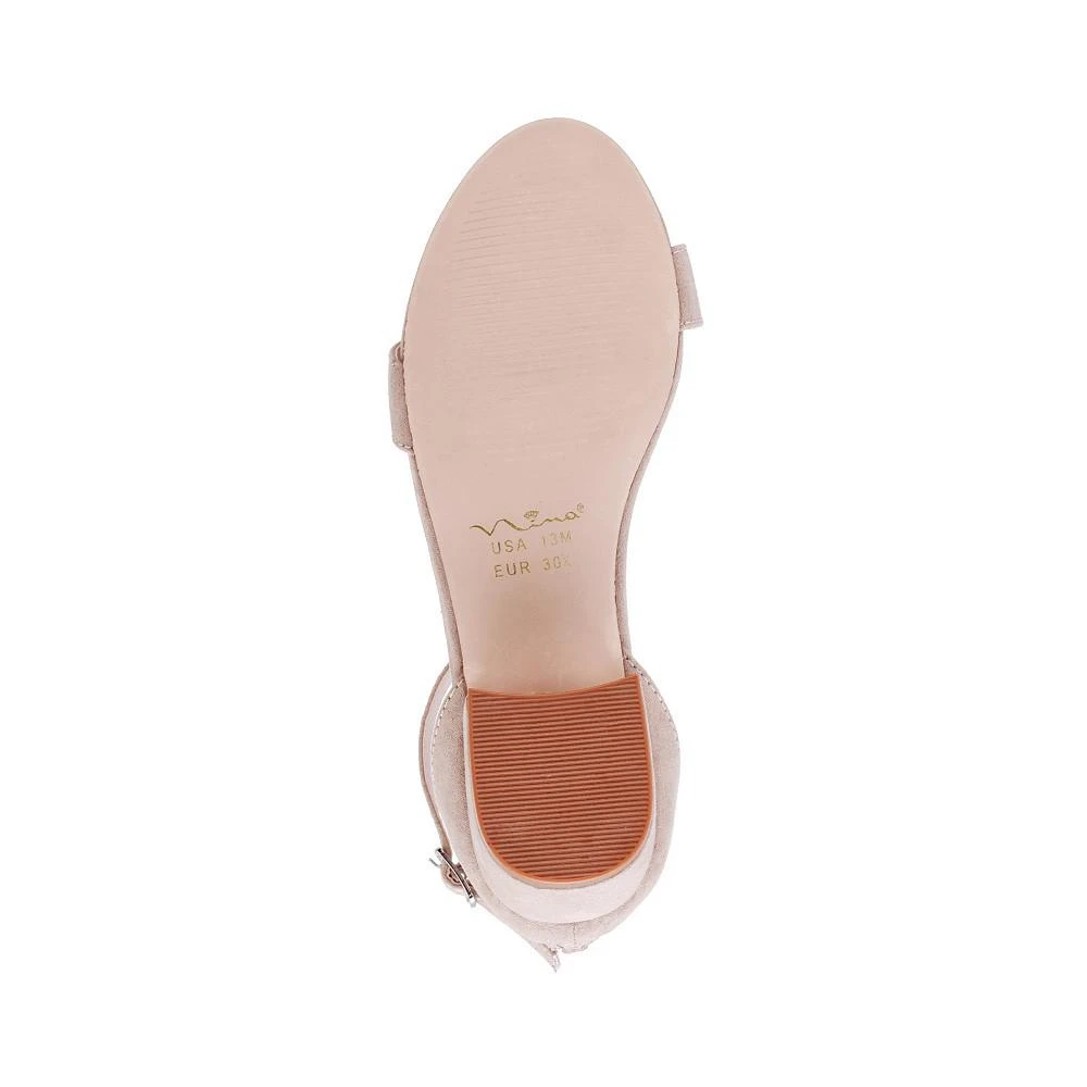 商品Nina|Little Girls Hidi Ankle Strap Zipper Closure Sandals,价格¥202,第5张图片详细描述