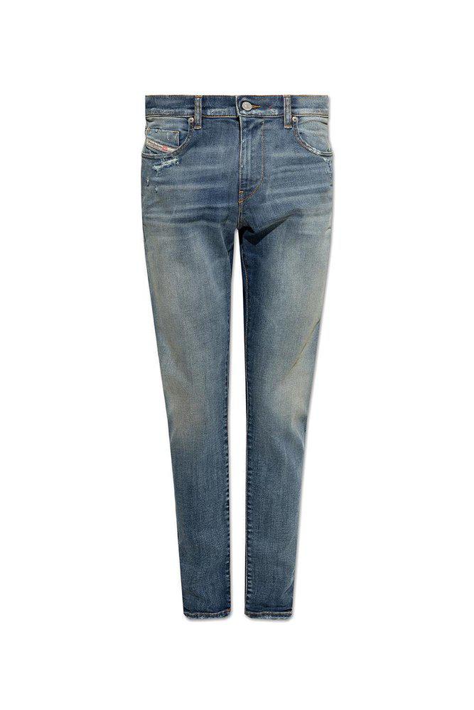 Diesel 2019 D-Strukt Distressed Slim Jeans商品第1张图片规格展示