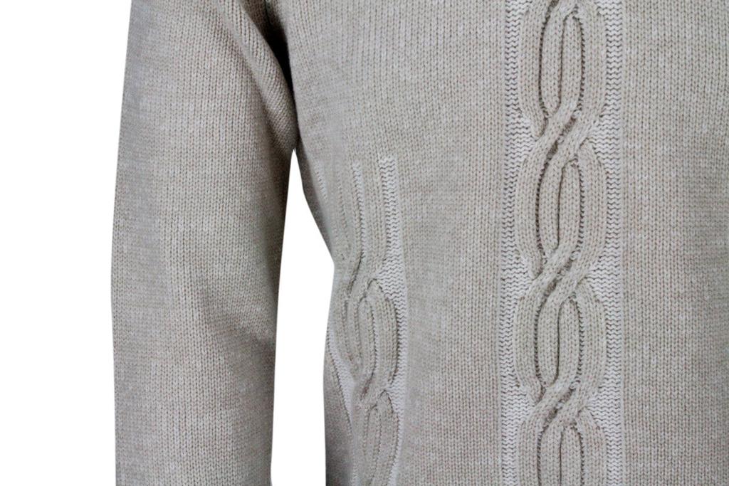 Kiton Sweaters Ivory商品第4张图片规格展示