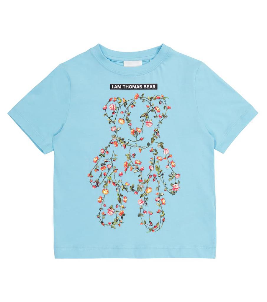 商品Burberry|印花棉质针织T恤,价格¥1397,第1张图片