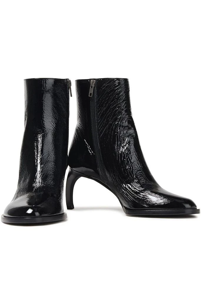 ANN DEMEULEMEESTER Crinkled patent-leather ankle boots 2