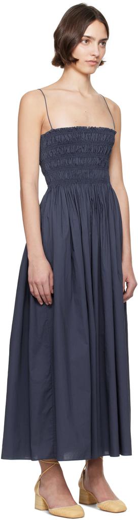 Matteau Navy Shirred Bodice Maxi Dress - Dresses & Skirts - Free Shipping -  BeyondStyle