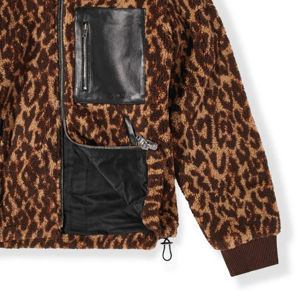商品AMIRI|AMIRI Printed Leopard Polar Fleece Jacket,价格¥3603,第2张图片详细描述