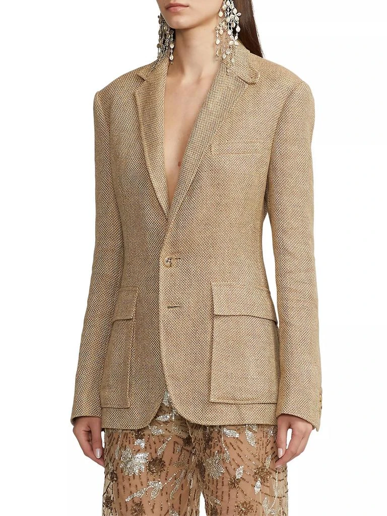 商品Ralph Lauren|Rileigh Broken Twill Linen Blazer,价格¥7469,第4张图片详细描述