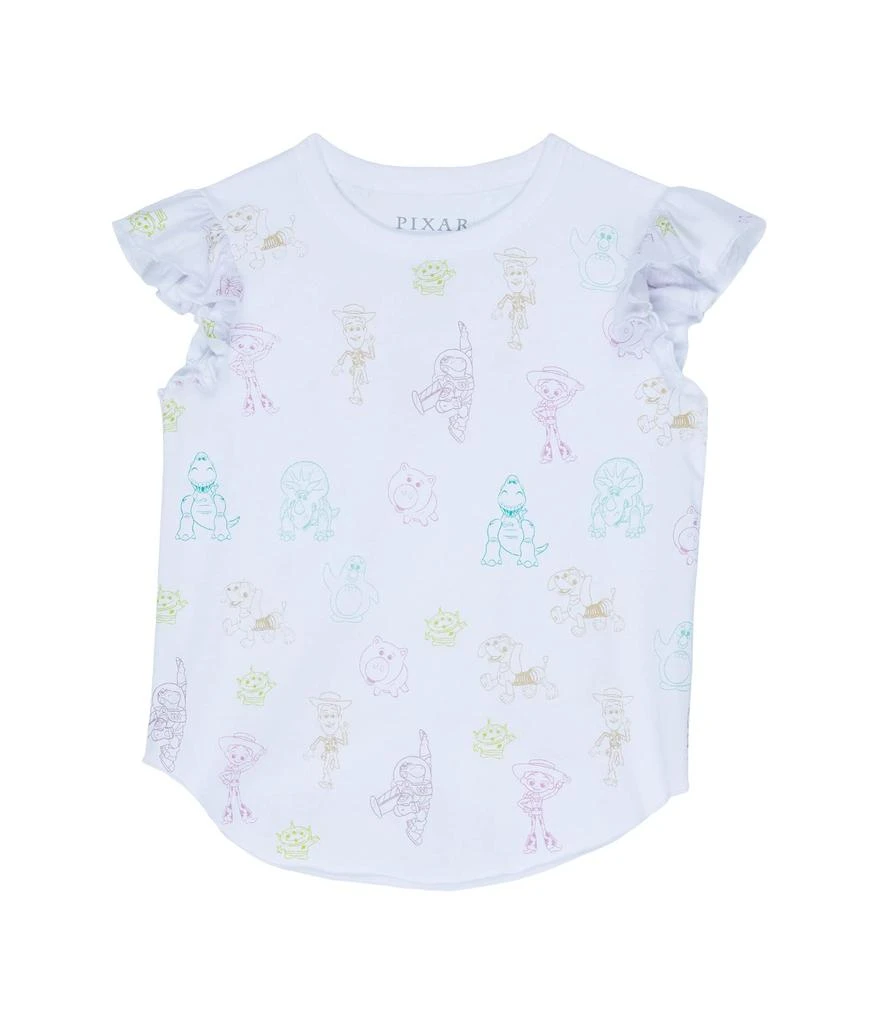 商品Chaser|Toy Story - Scribble Pattern Flutter Sleeve Shirttail Tee (Toddler/Little Kids),价格¥99,第1张图片