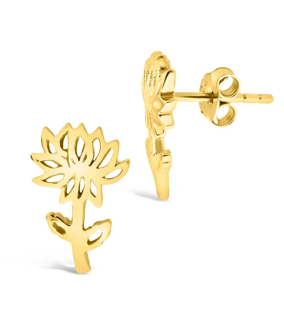 Sterling Silver Birth Flower Earring Studs - November 商品