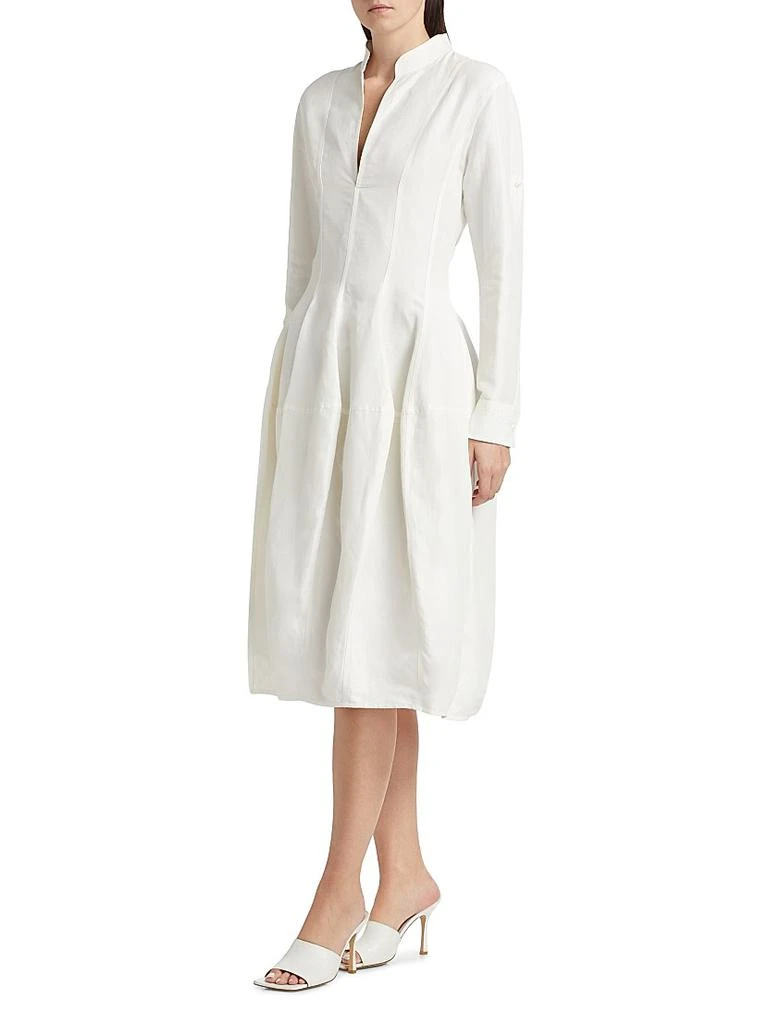 商品Bottega Veneta|Flared Long-Sleeve Midi-Dress,价格¥26136,第4张图片详细描述
