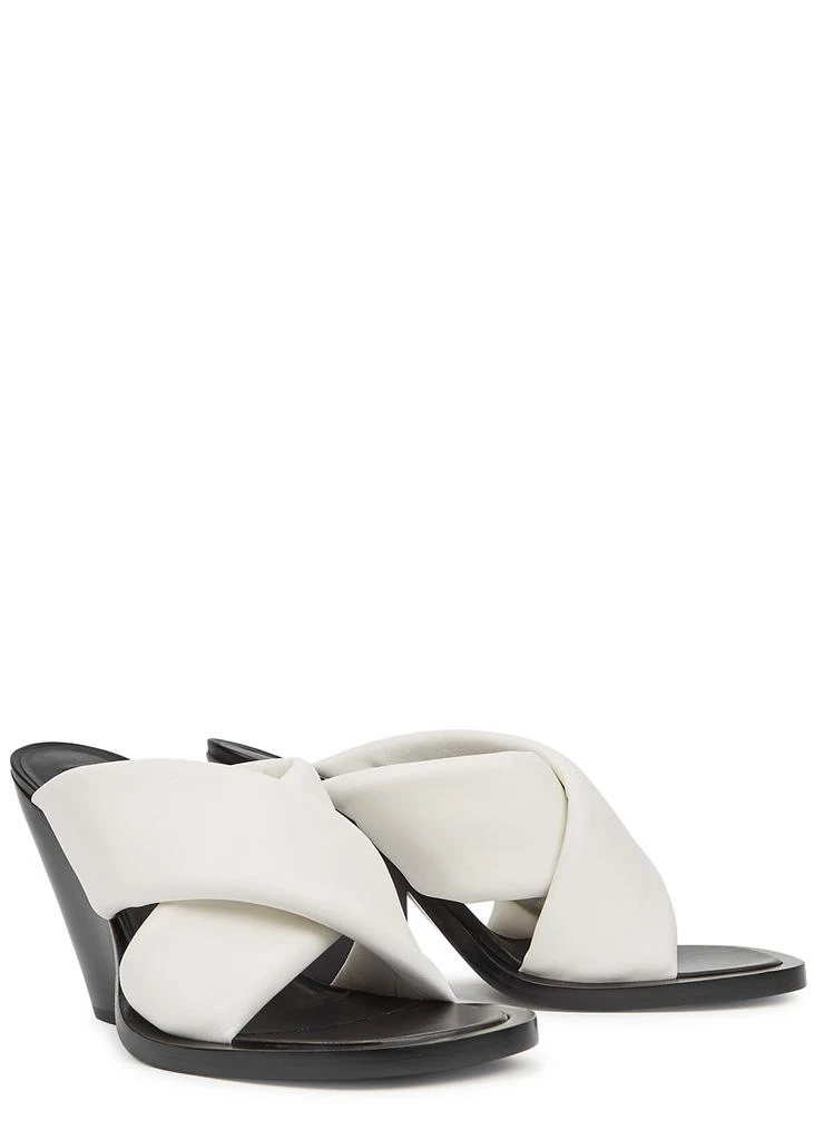 商品Jil Sander|100 white padded leather mules,价格¥2502,第2张图片详细描述