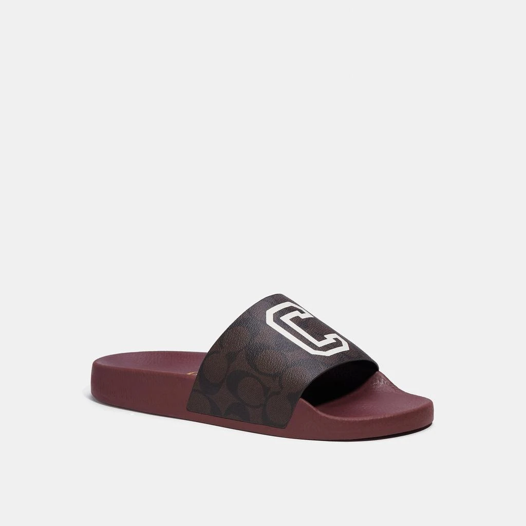 商品Coach|Coach Outlet Slide In Signature Canvas With Varsity,价格¥680,第1张图片