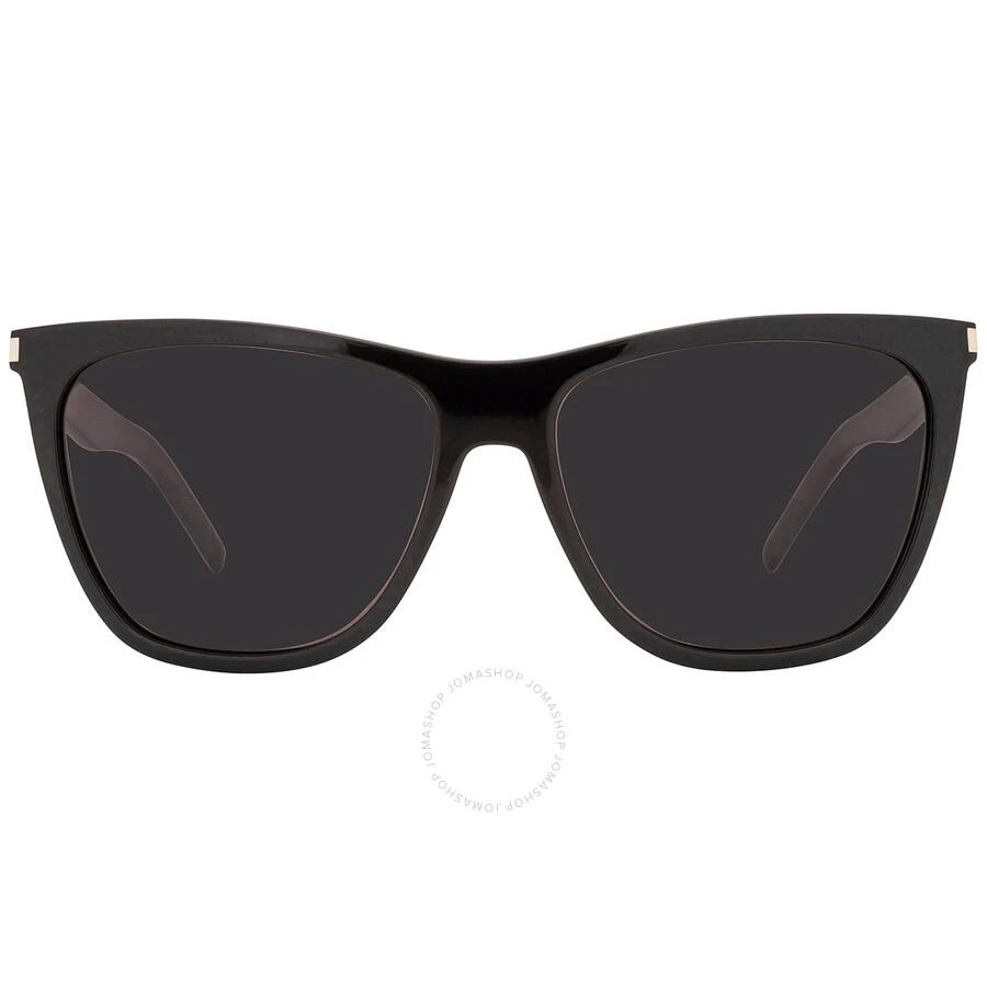 商品Yves Saint Laurent|Black Cat Eye Ladies Sunglasses SL 526 001 58,价格¥1391,第1张图片