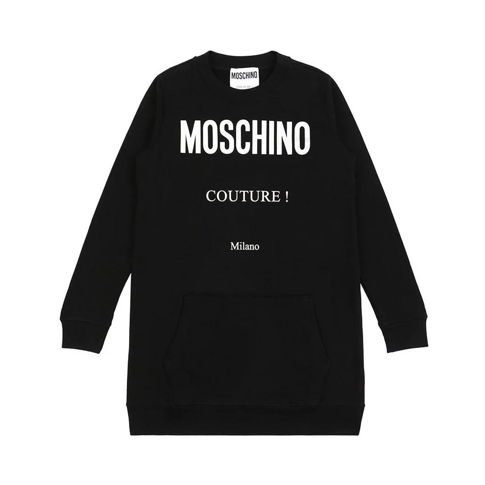商品[国内直发] Moschino|MOSCHINO 女士黑色徽标棉质卫衣 EJ0443-5527-1555,价格¥4304,第1张图片
