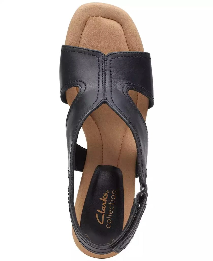 商品Clarks|Women's Kyarra Aster Cutout Wedge Sandals,价格¥445,第4张图片详细描述