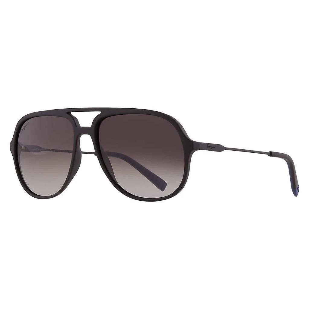 商品Salvatore Ferragamo|Grey Gradient Pilot Men's Sunglasses SF999S 002 60,价格¥416,第2张图片详细描述