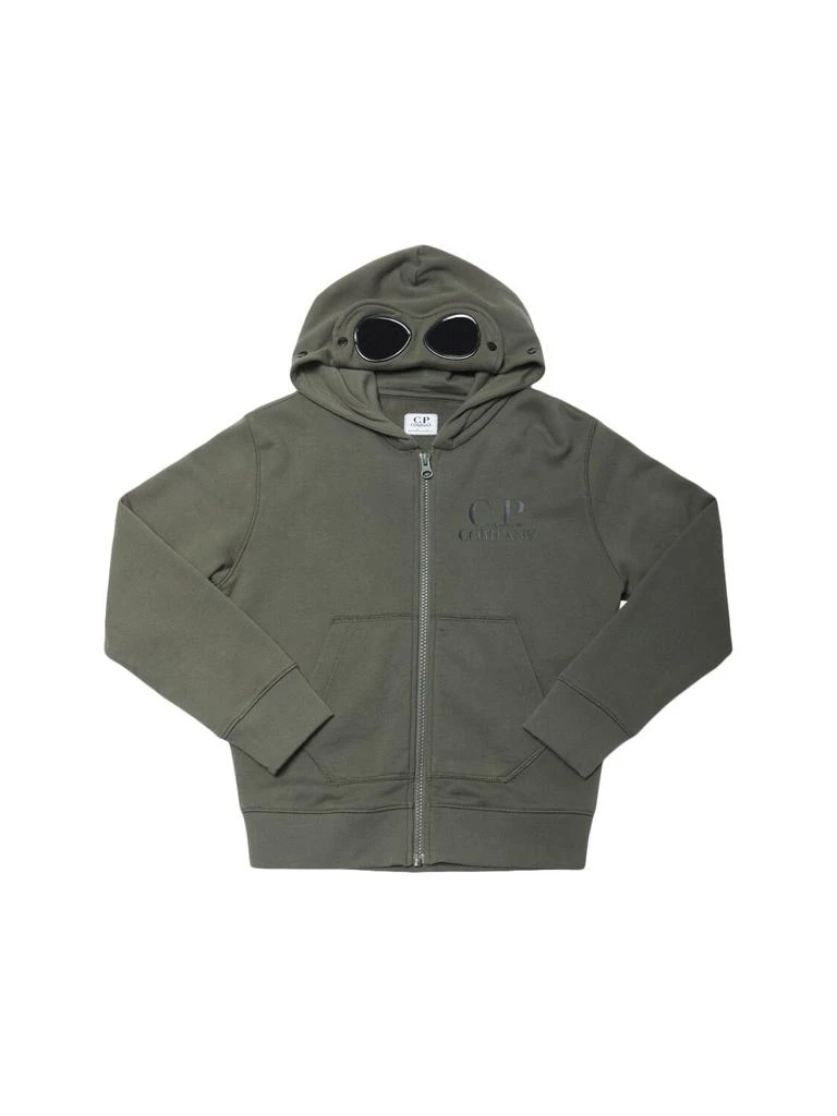 商品C.P. Company|Cotton Zip-up Hoodie W/goggles,价格¥1391,第1张图片