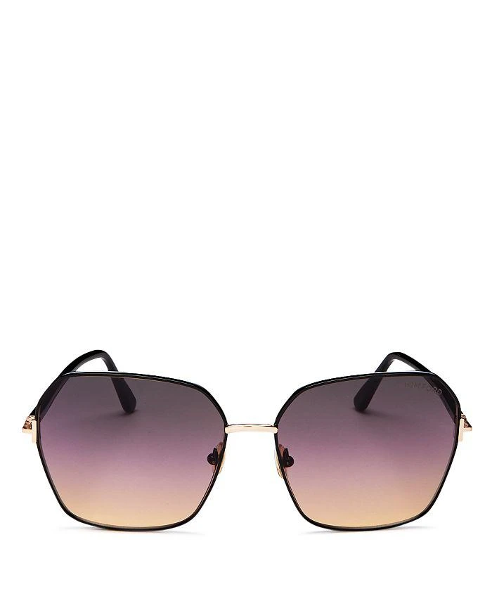 商品Tom Ford|Claudia Square Sunglasses, 62mm,价格¥2657,第3张图片详细描述