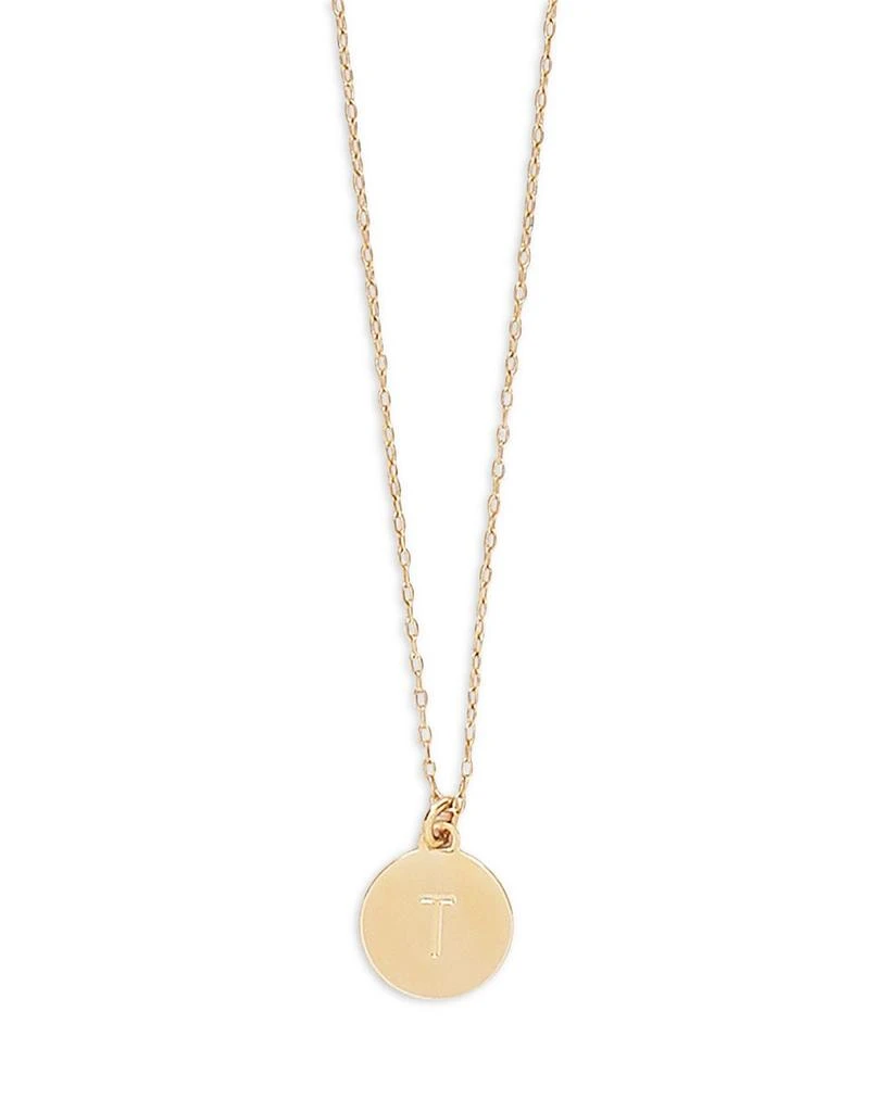 T Mini Pendant Necklace, 17" 商品