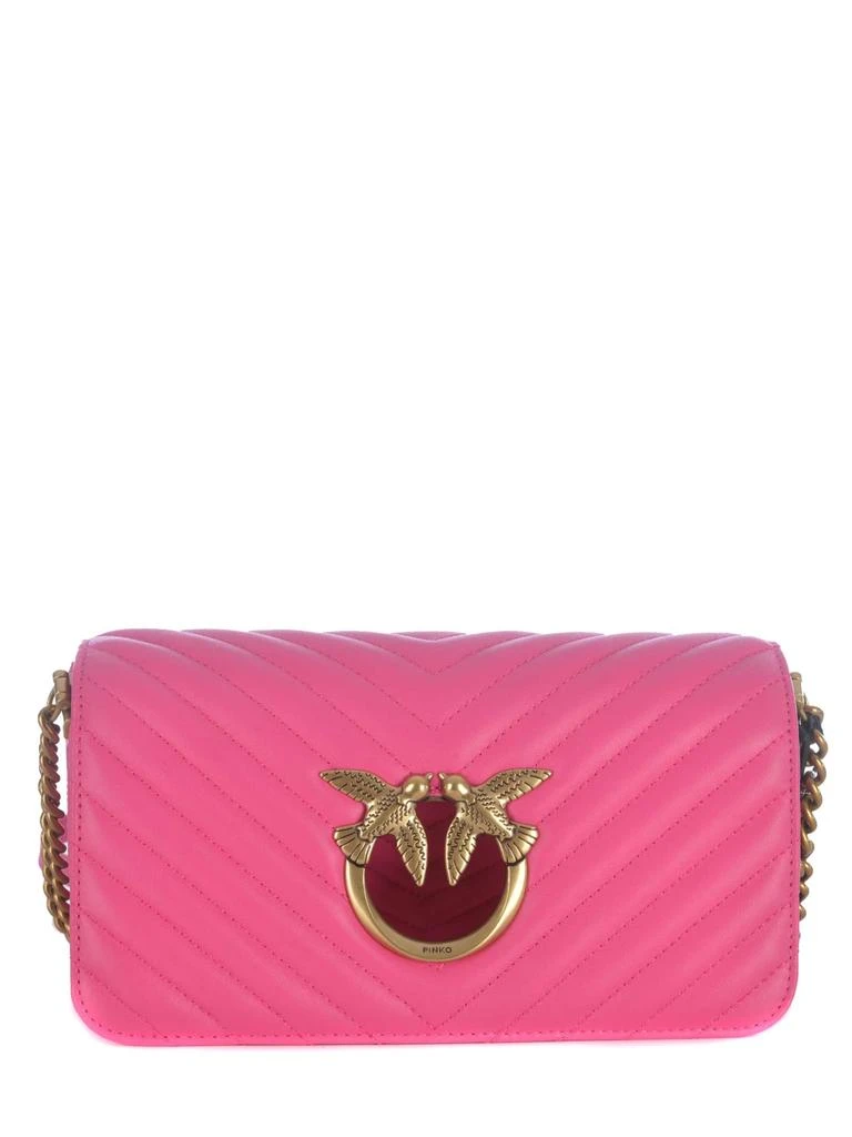 商品PINKO|Bag Pinko love Click Baguette Chevron In Nappa Leather,价格¥2360,第3张图片详细描述