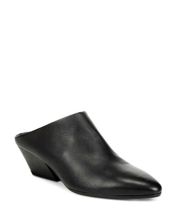 商品Vince|Women's Vigo Leather Pointed Toe Mules,价格¥1458,第1张图片