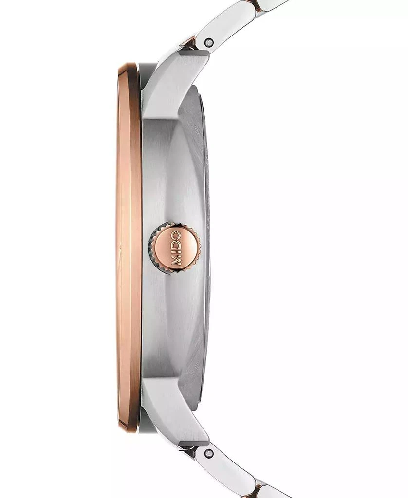 商品MIDO|Men's Swiss Automatic Commander II BigDate Two-Tone Stainless Steel Bracelet Watch 42mm,价格¥8763,第2张图片详细描述