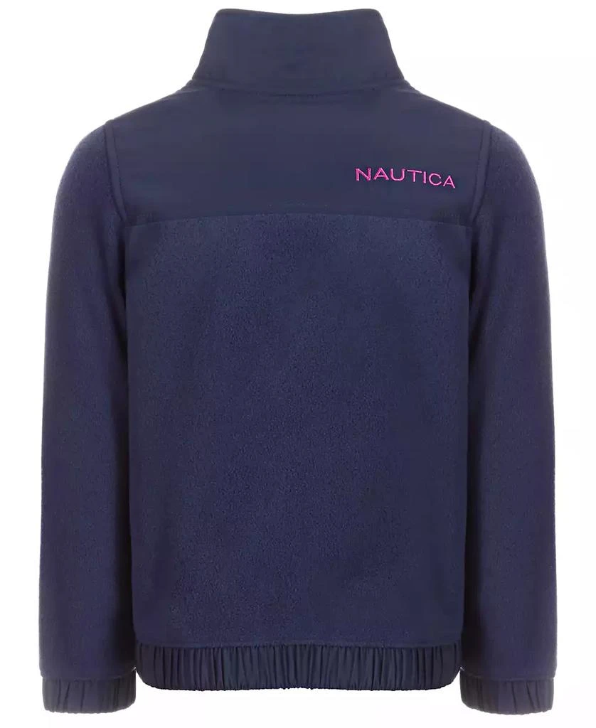 商品Nautica|Little Girls Zip-Up Polar Fleece Hoodie,价格¥135,第2张图片详细描述