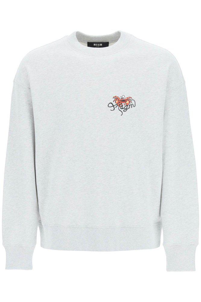 MSGM Crab Logo Print Sweatshirt商品第1张图片规格展示