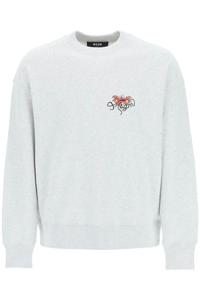 商品MSGM|MSGM Crab Logo Print Sweatshirt,价格¥1121,第1张图片