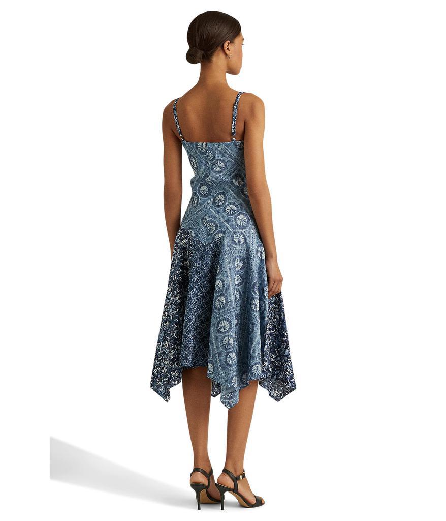 商品Ralph Lauren|Petite Patchwork-Print Linen Sleeveless Dress,价格¥975,第4张图片详细描述