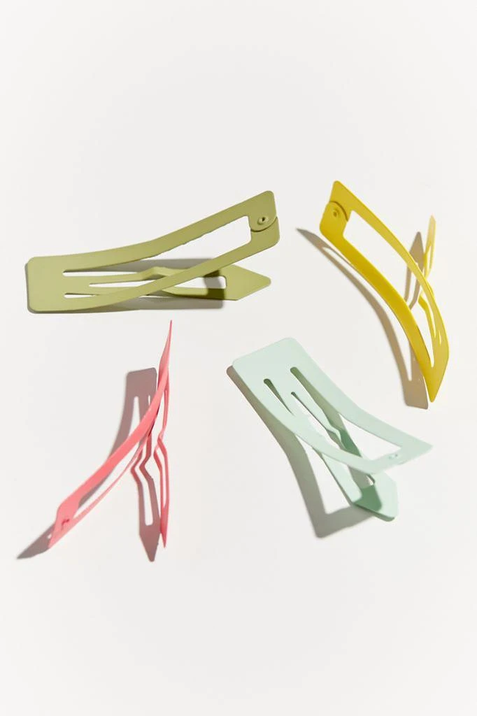 商品Urban Outfitters|Matte Square Snap Clip Set,价格¥38,第3张图片详细描述