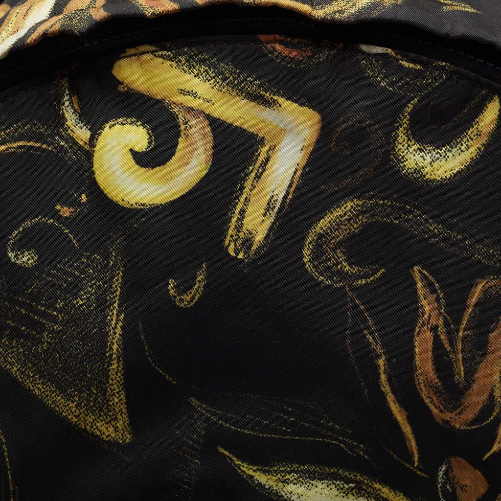 Versace Multicolor Printed Nylon and Leather Medusa Pallazo Backpack商品第5张图片规格展示