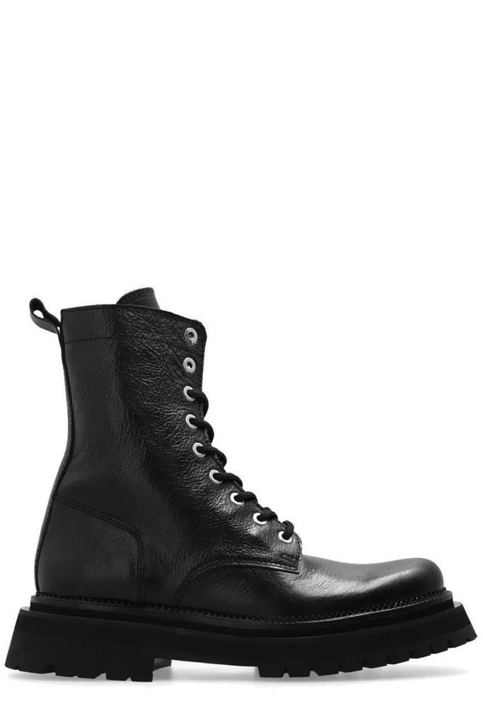 商品AMI|AMI Lace-Up Round Toe Boots,价格¥3314,第1张图片