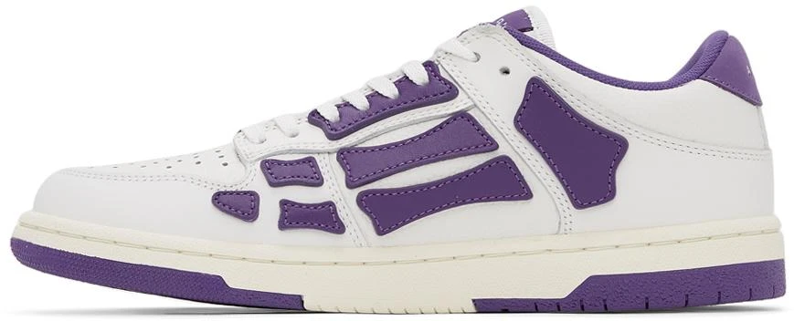 商品AMIRI|White & Purple Skel Top Low Sneakers,价格¥3199,第3张图片详细描述